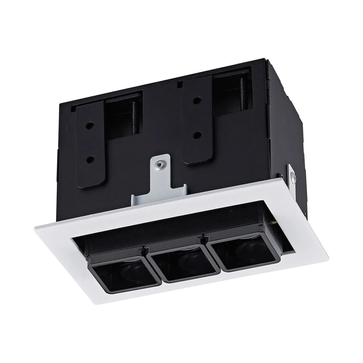 Harper, nowoczesna wpuszczana lampa sufitowa, biało czarna, LED, 3000K, SL74113/6W S-WH